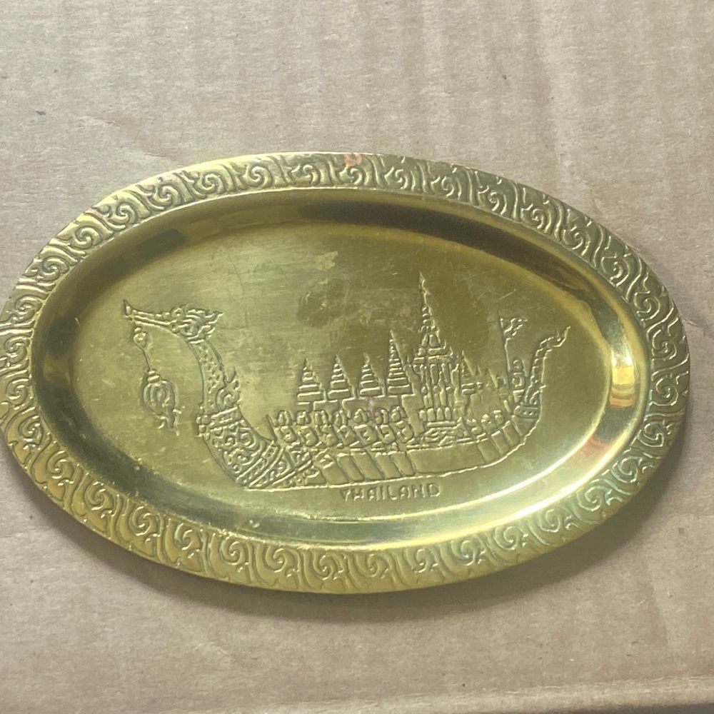 Vintage Small Tray Souvenir Thailand Dragon